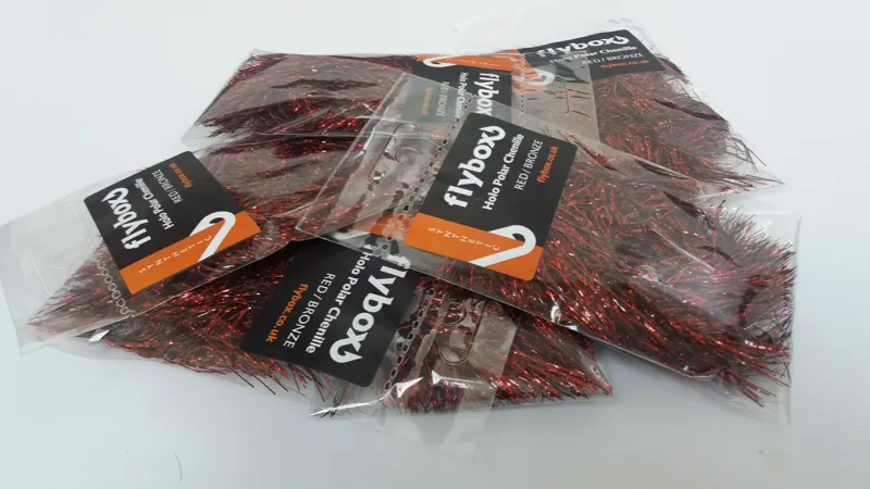 Flybox Holo Polar Chenille in Bronze and Red